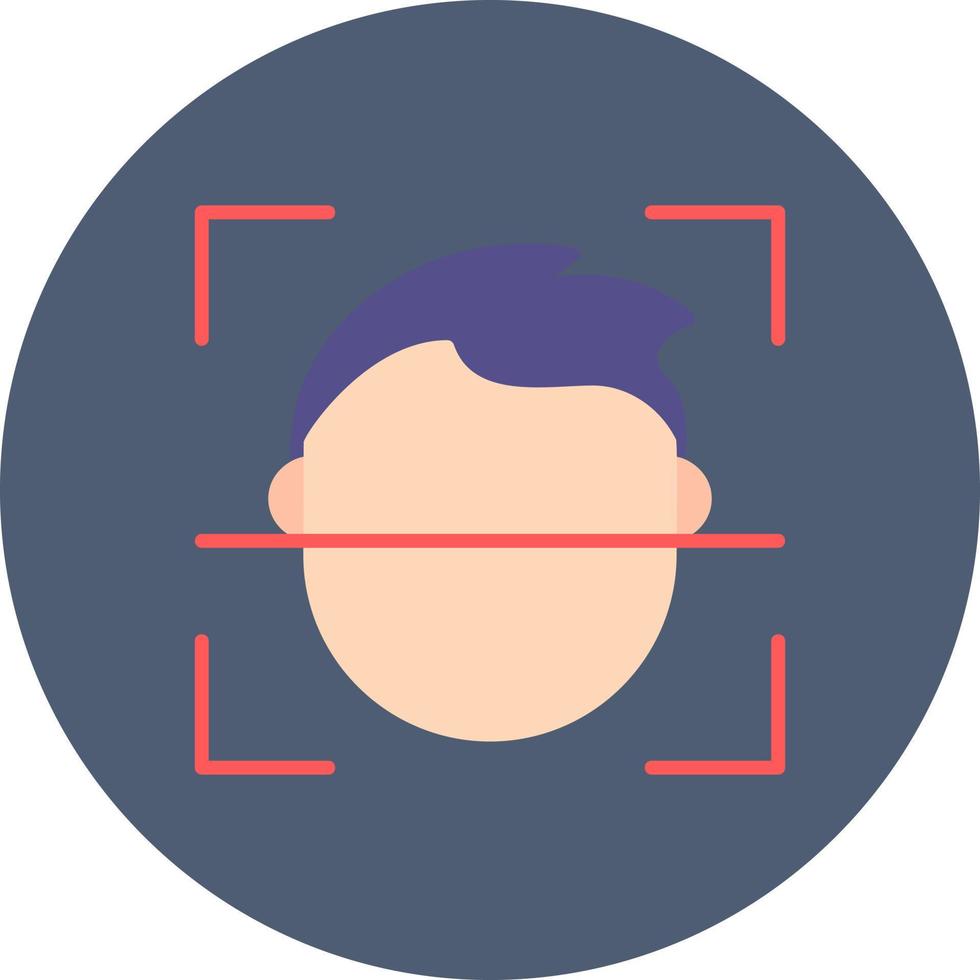 Face Id Creative Icon Design vector