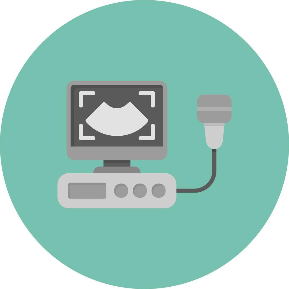 Ultrasound Creative Icon Design vector