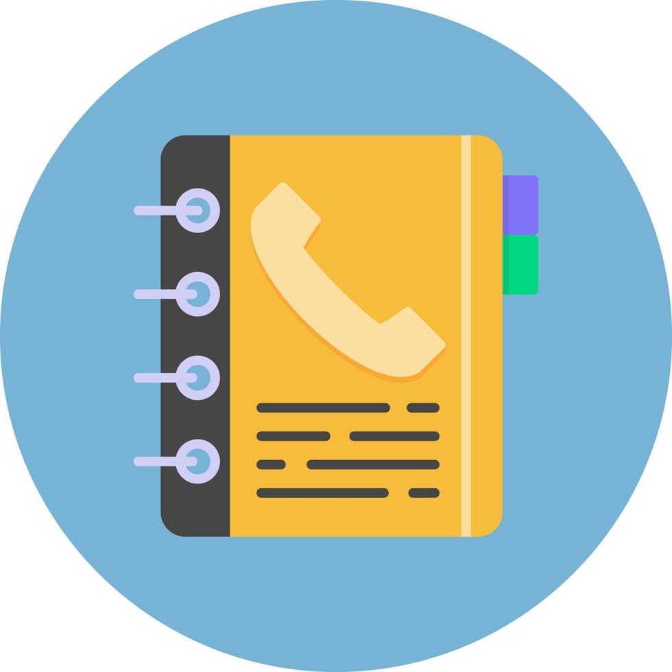 Phone Book Creative Icon Design vector