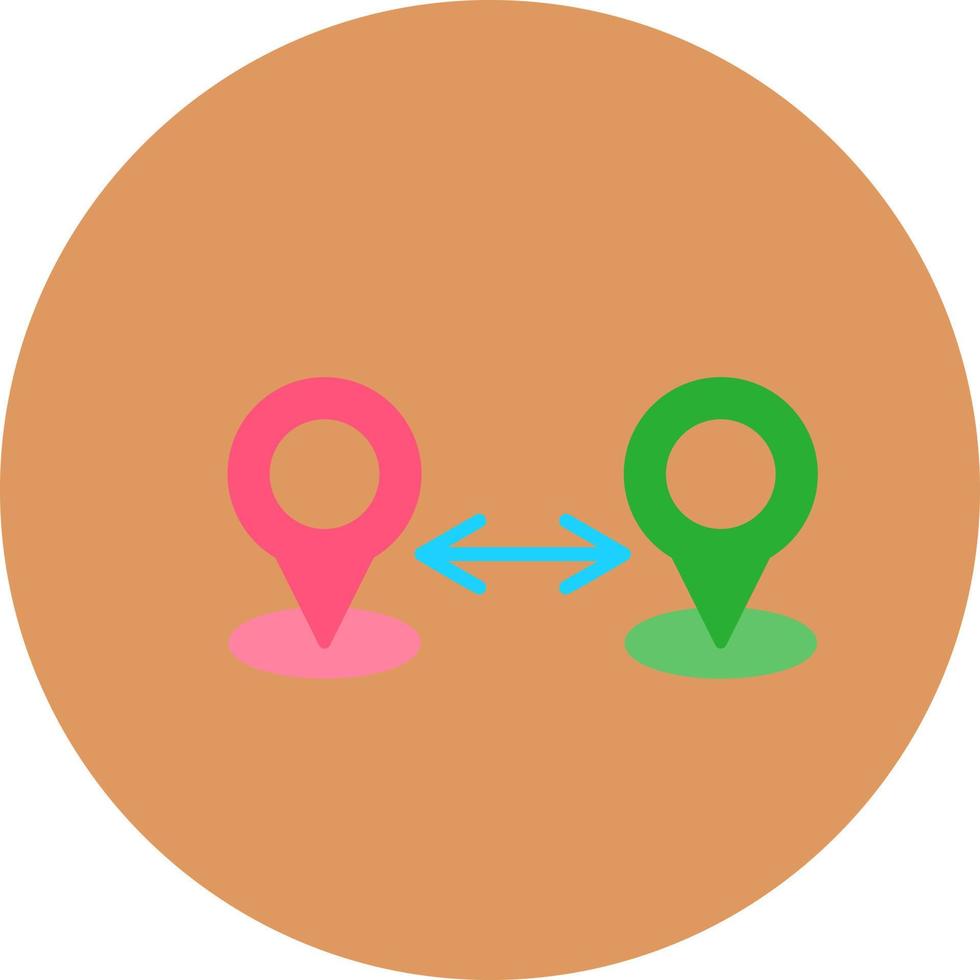 Distance Creative Icon Design vector