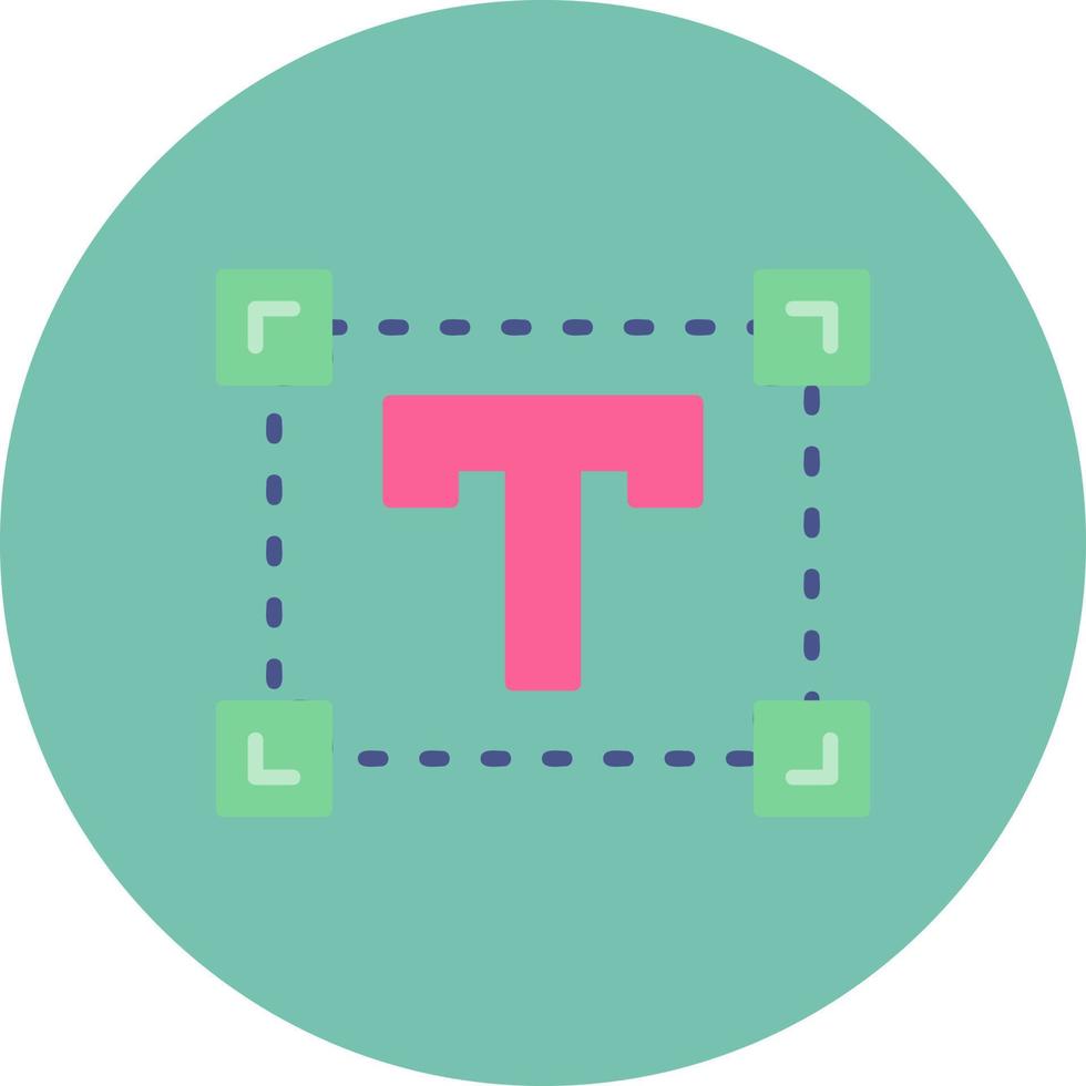 Text Size Creative Icon Design vector