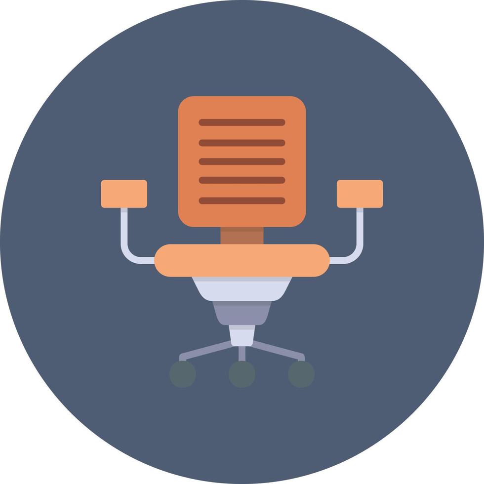 Office Chair Creative Icon Design vector