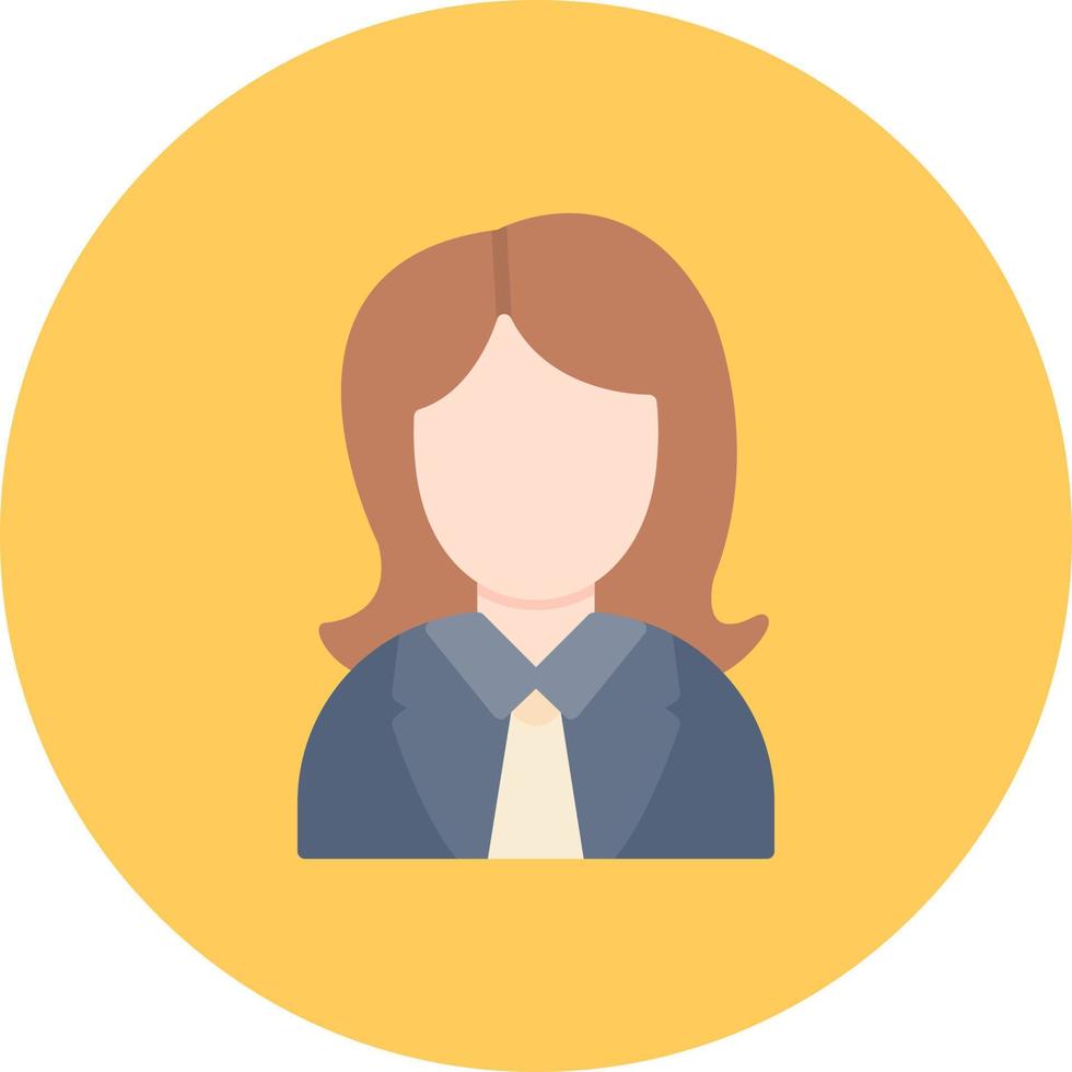 Female Worker Creative Icon Design vector