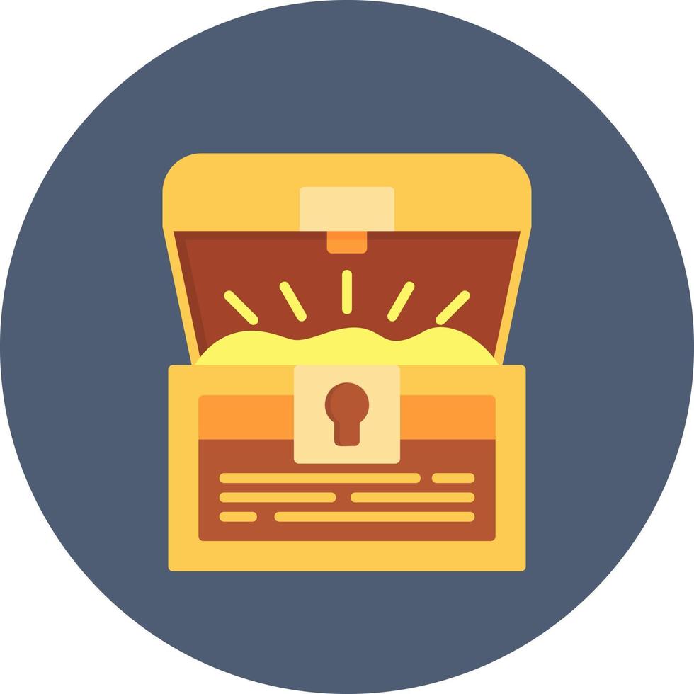 Treasure Chest Creative Icon Design vector