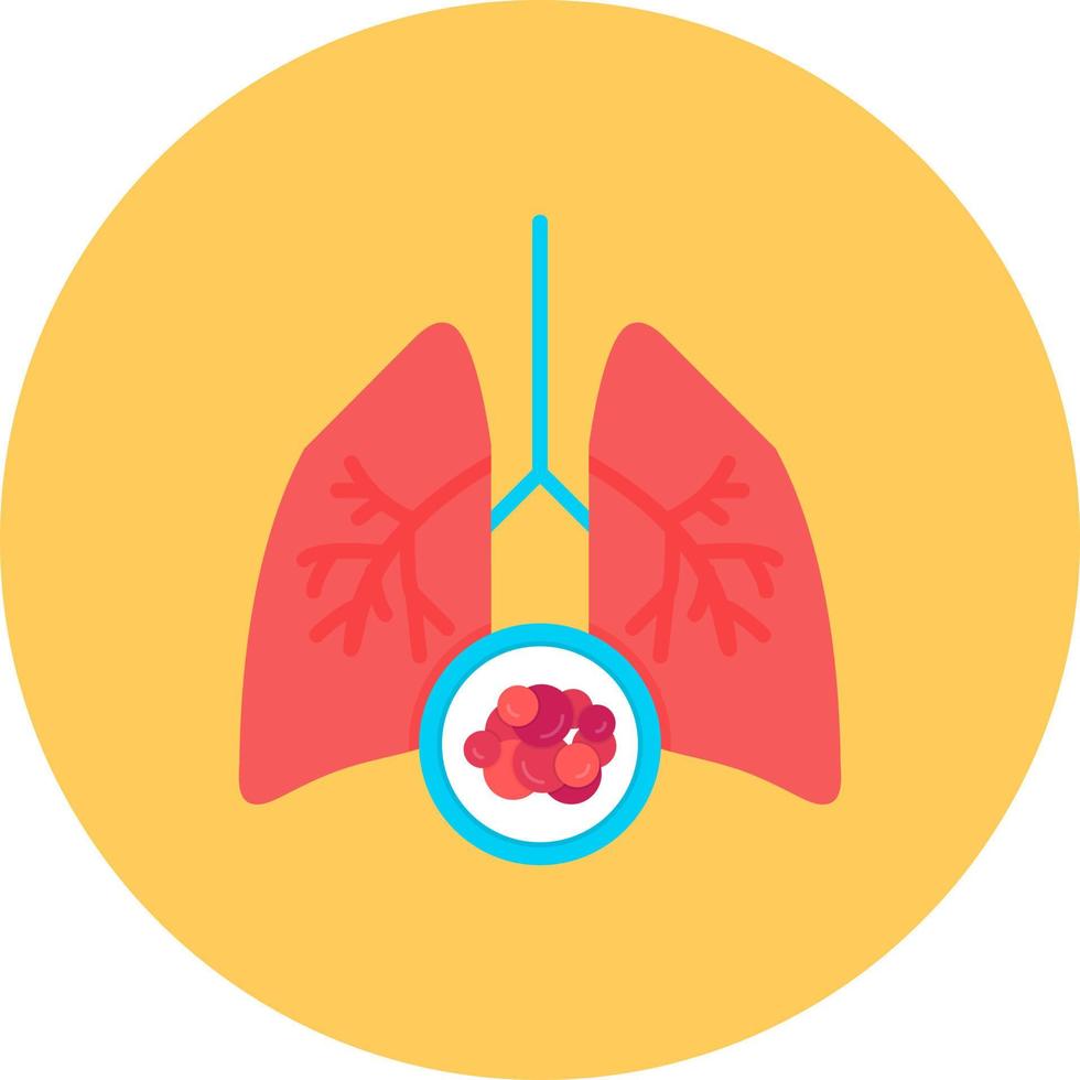 Lung Cancer Creative Icon Design vector