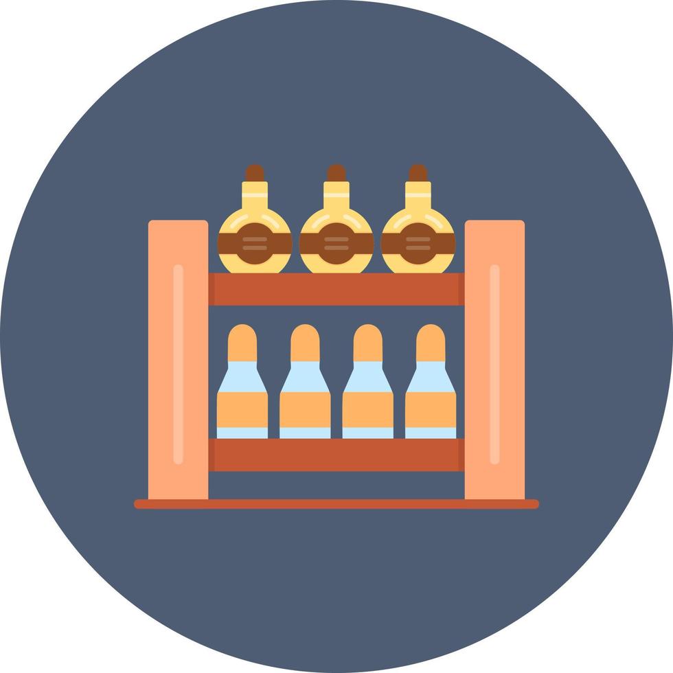 Bottle Rack Creative Icon Design vector