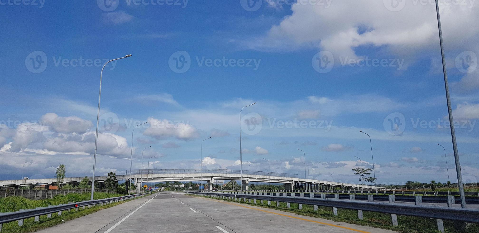 Indonesian toll road or highway, new government infrastructure project photo