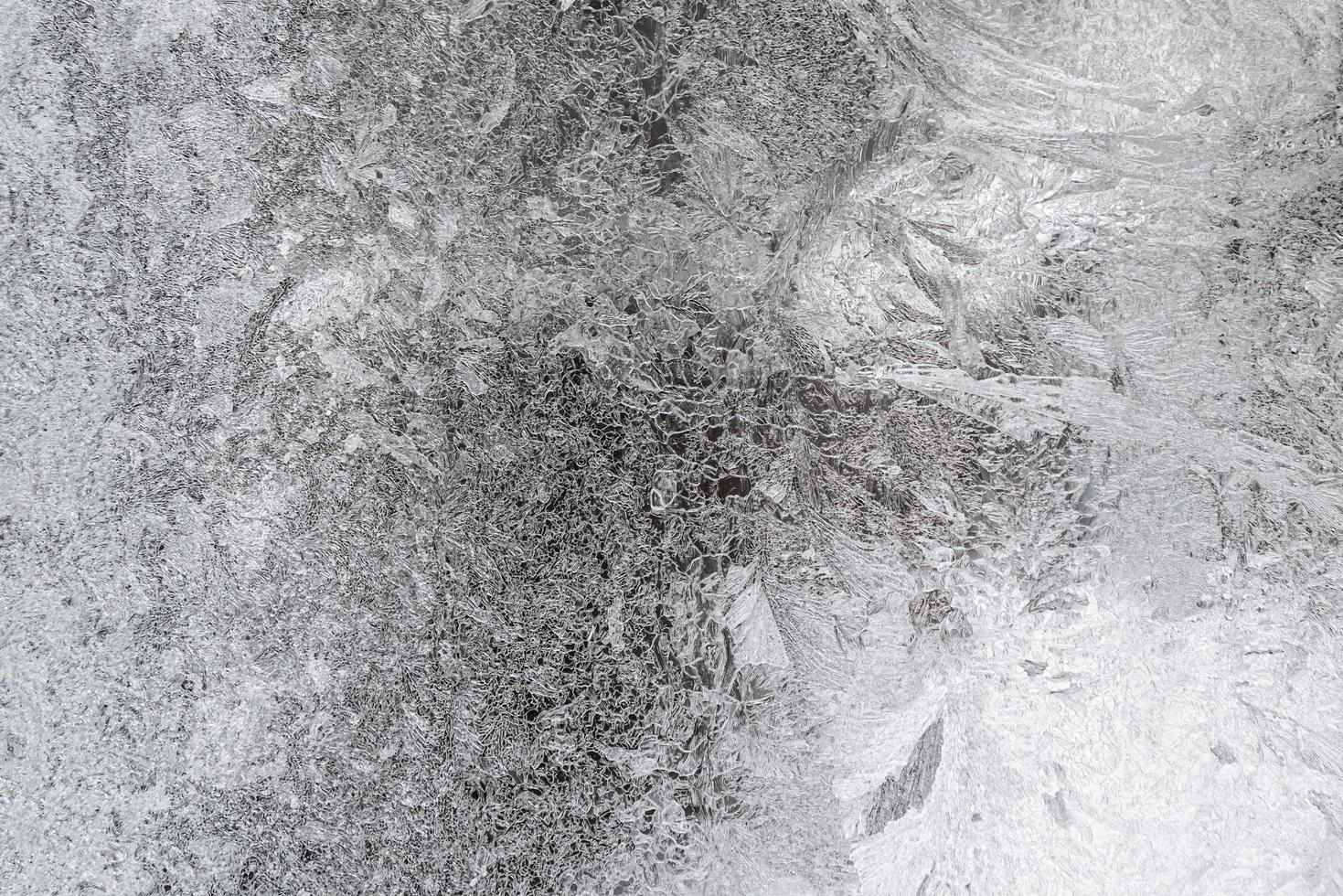 Frozen window. Winter background. photo