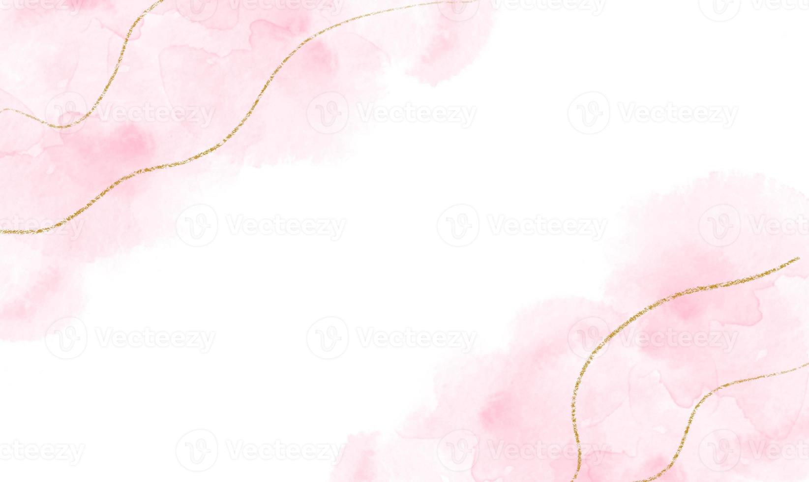Fondos Rosa Y Blanco acuarela rosa abstracta o arte de tinta de alcohol con brillo dorado de fondo  blanco. efecto