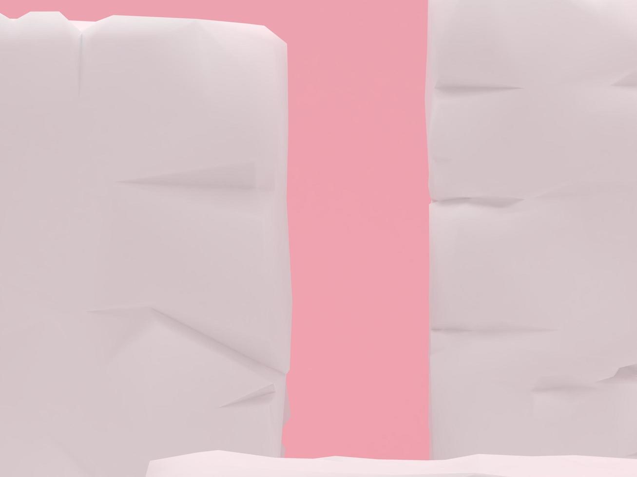 white stone podium products display minimal mockup 3d render. scene front view pink room and pink background podium shape nature. stand show cosmetic product. Stage showcase on pedestal podium. photo