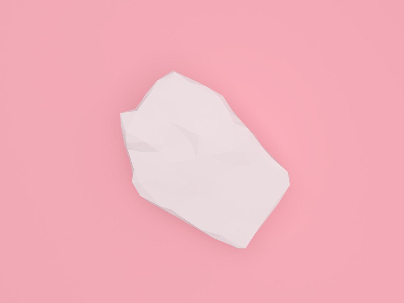 white stone podium products display minimal mockup 3d render. scene front view pink room and pink background podium shape nature. stand show cosmetic product. Stage showcase on pedestal podium. photo
