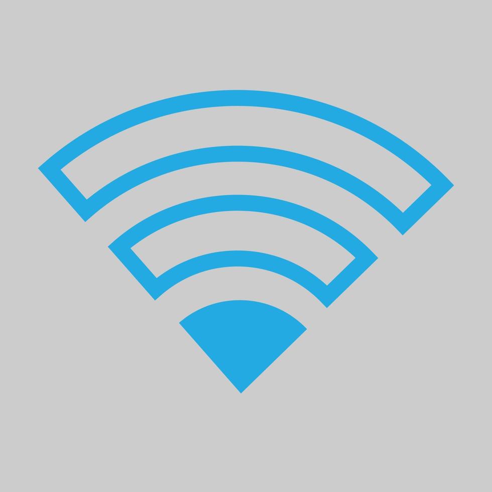 icono de wifi. señal de computadora de conexión de punto wi-fi. vector de conexion