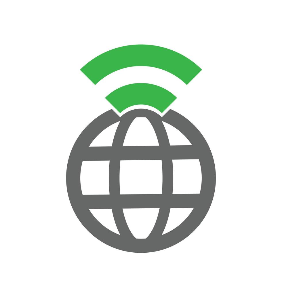 Internet icon. Wi-fi icon. web communication vector. Modern simple flat network sign. Connectivity vector illustration.