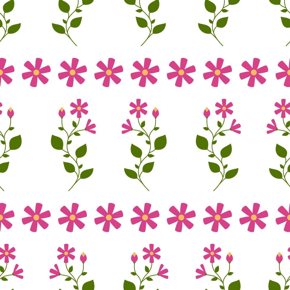 Seamless pattern with green leaves vector