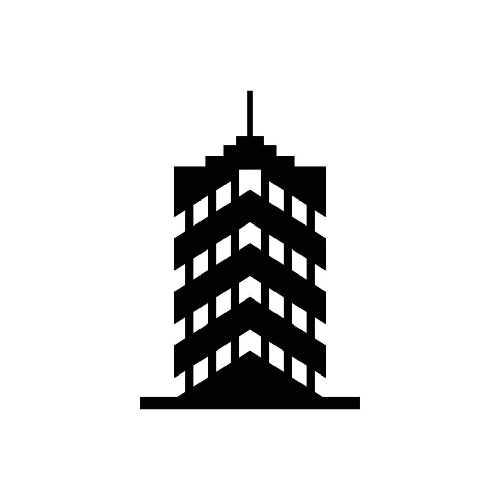 diseño de logotipo de edificio de gran altura vector