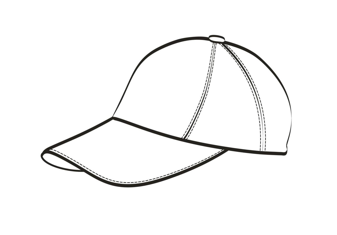 sketch of cap vector