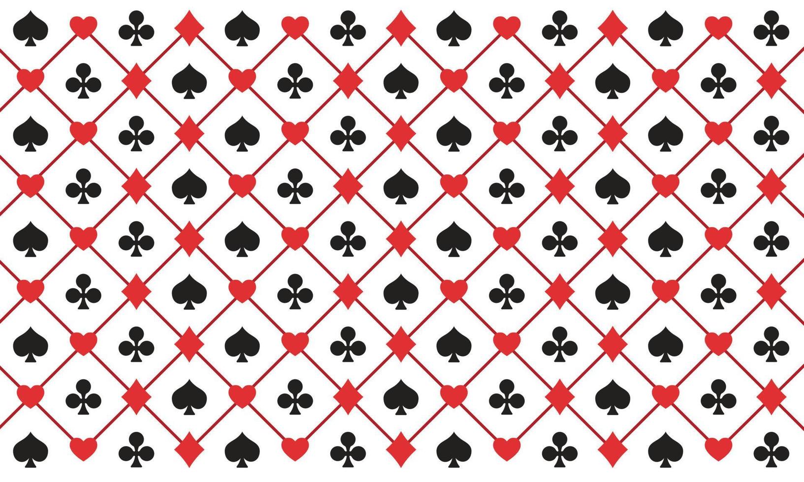 Playing card suits signs seamless pattern background for Business presentation vector