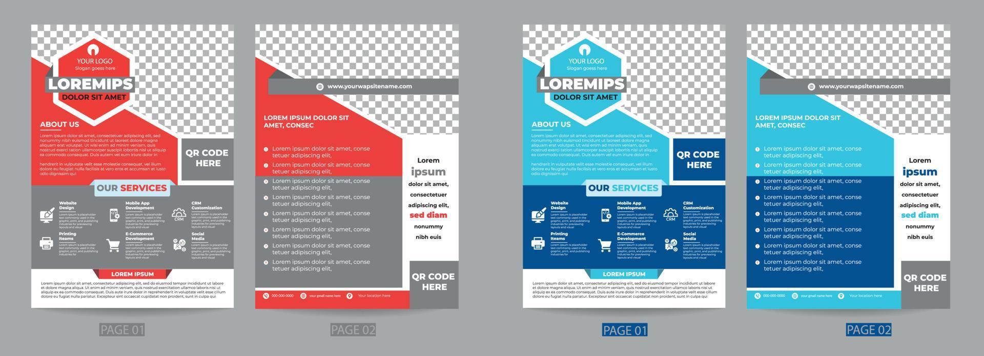 Flyer Design template vector