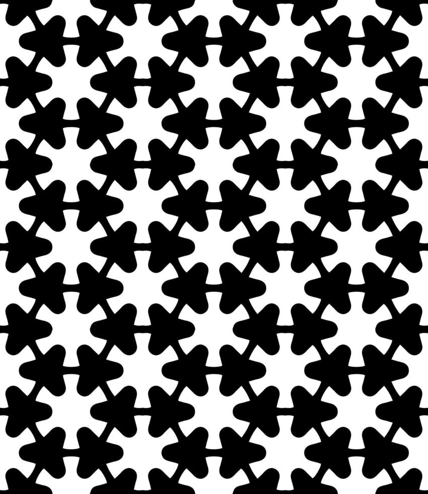Black and white seamless abstract pattern. Background and backdrop. Grayscale ornamental design. vector