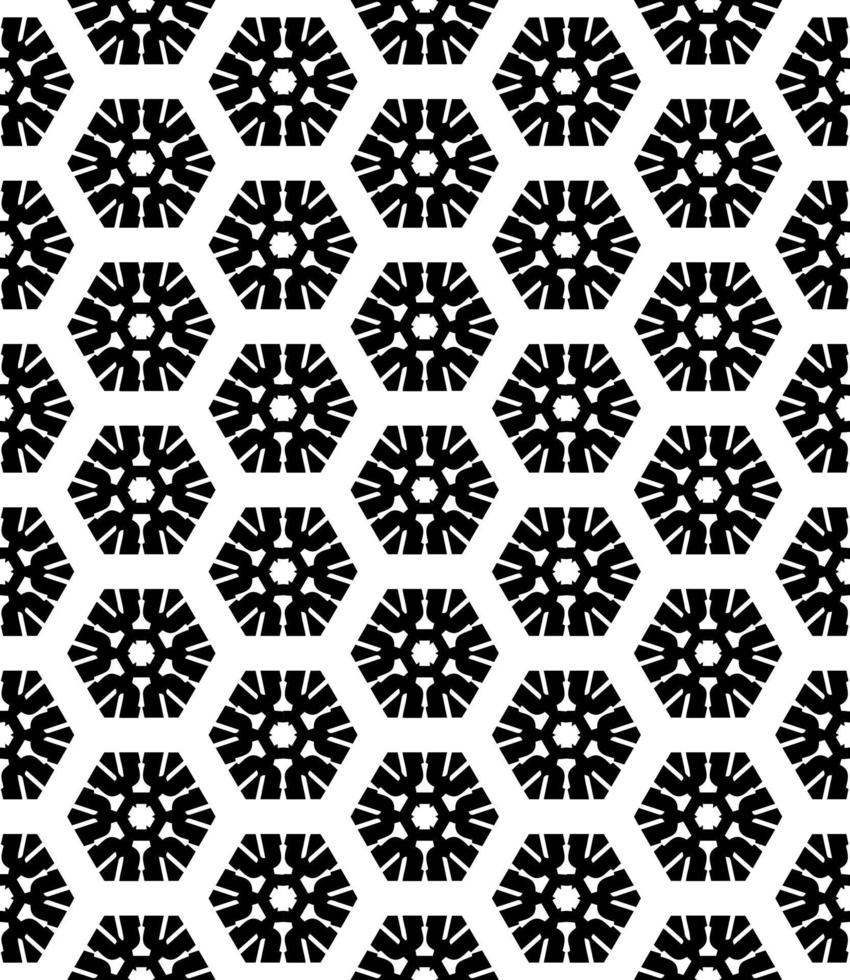 patrón abstracto sin costuras en blanco y negro. fondo y telón de fondo. diseño ornamental en escala de grises. vector