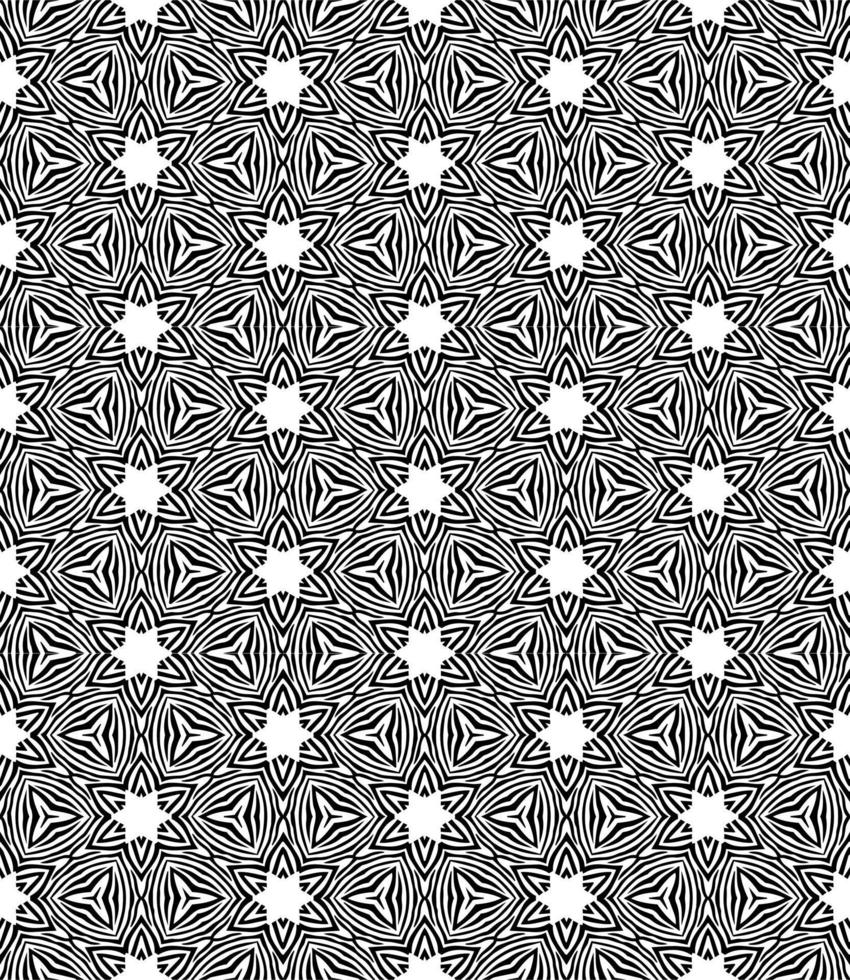 patrón abstracto sin costuras en blanco y negro. fondo y telón de fondo. diseño ornamental en escala de grises. vector