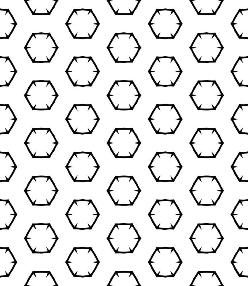 Black and white seamless abstract pattern. Background and backdrop. Grayscale ornamental design. vector