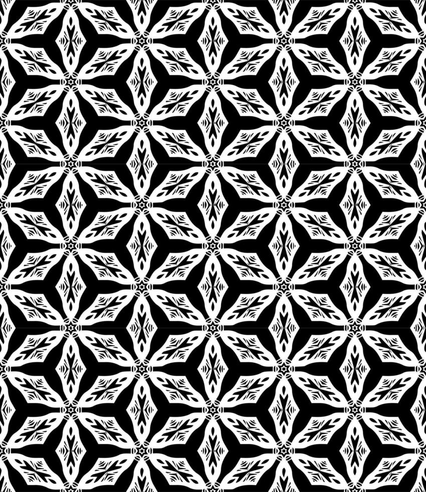 Black and white seamless abstract pattern. Background and backdrop. Grayscale ornamental design. vector