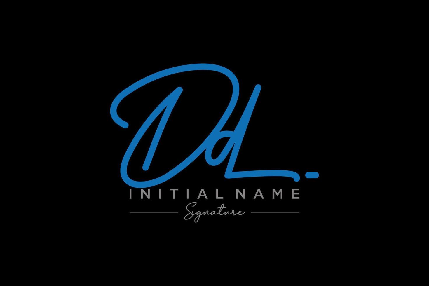 Initial DD signature logo template vector. Hand drawn Calligraphy lettering Vector illustration.