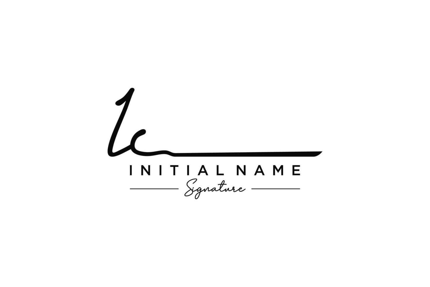 Initial IC signature logo template vector. Hand drawn Calligraphy lettering Vector illustration.