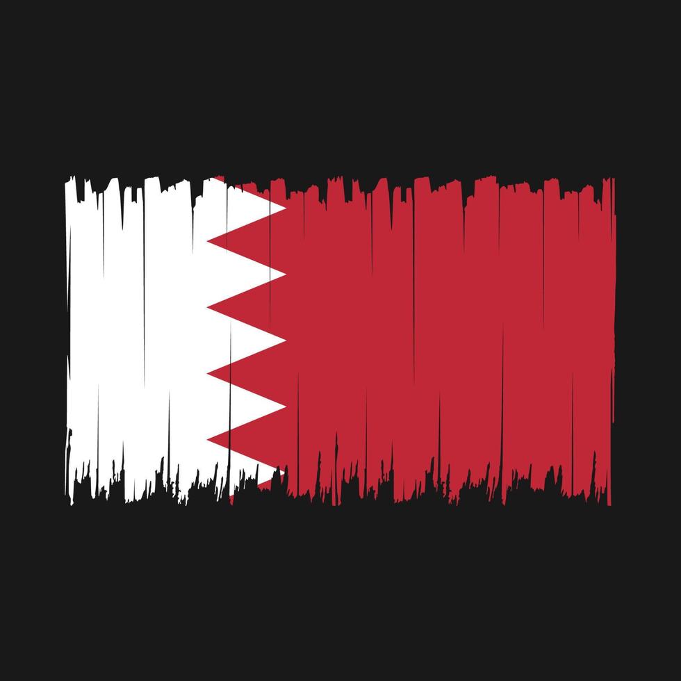 Bahrain Flag Brush vector