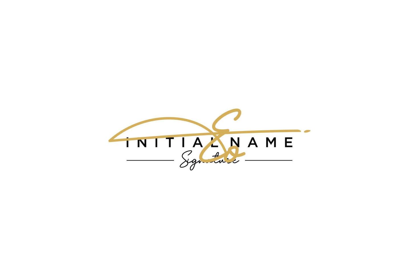 Initial EO signature logo template vector. Hand drawn Calligraphy lettering Vector illustration.