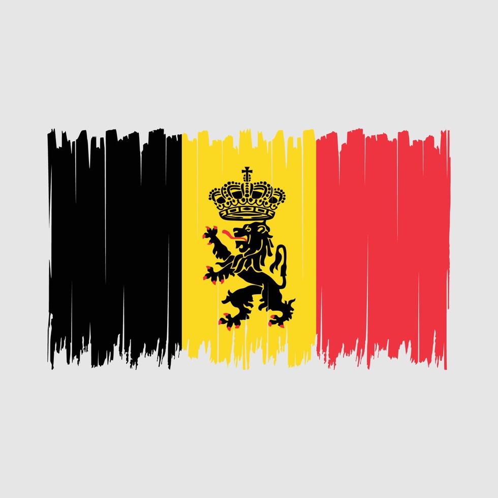 Belgium Flag Brush vector