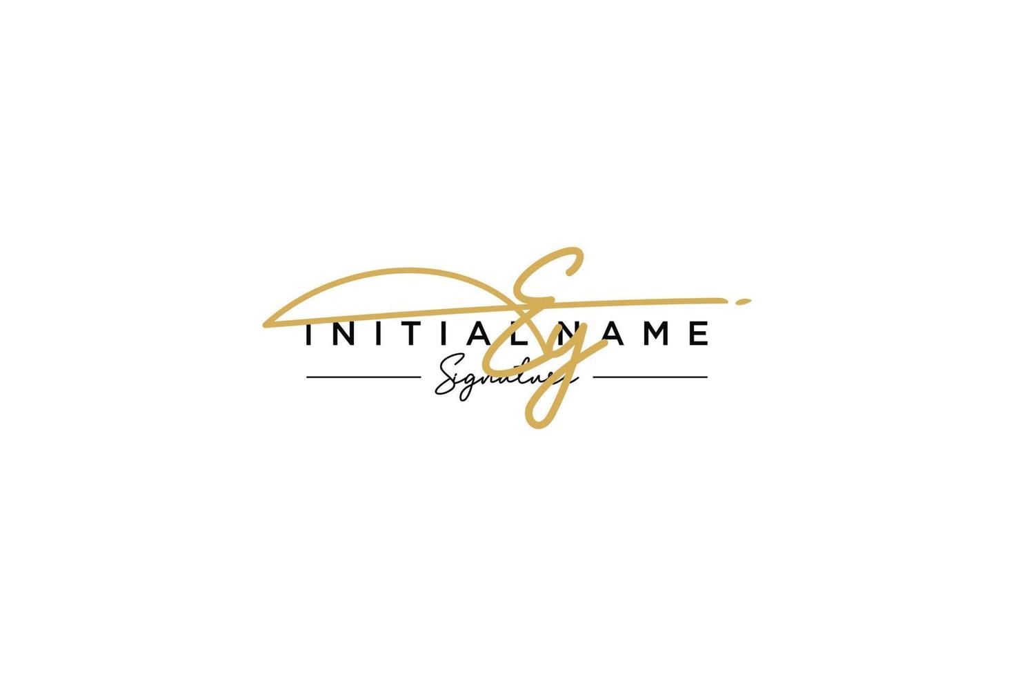 Initial EY signature logo template vector. Hand drawn Calligraphy lettering Vector illustration.