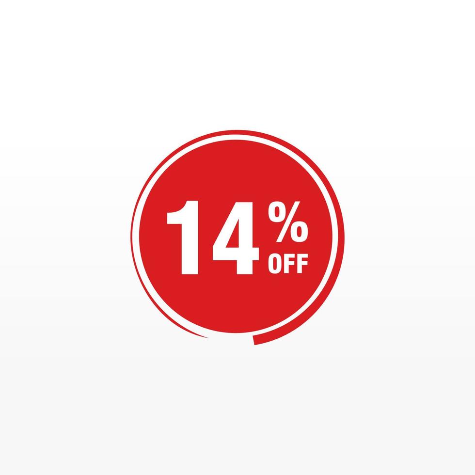 14 discount, Sales Vector badges for Labels, , Stickers, Banners, Tags, Web Stickers, New offer. Discount origami sign banner.