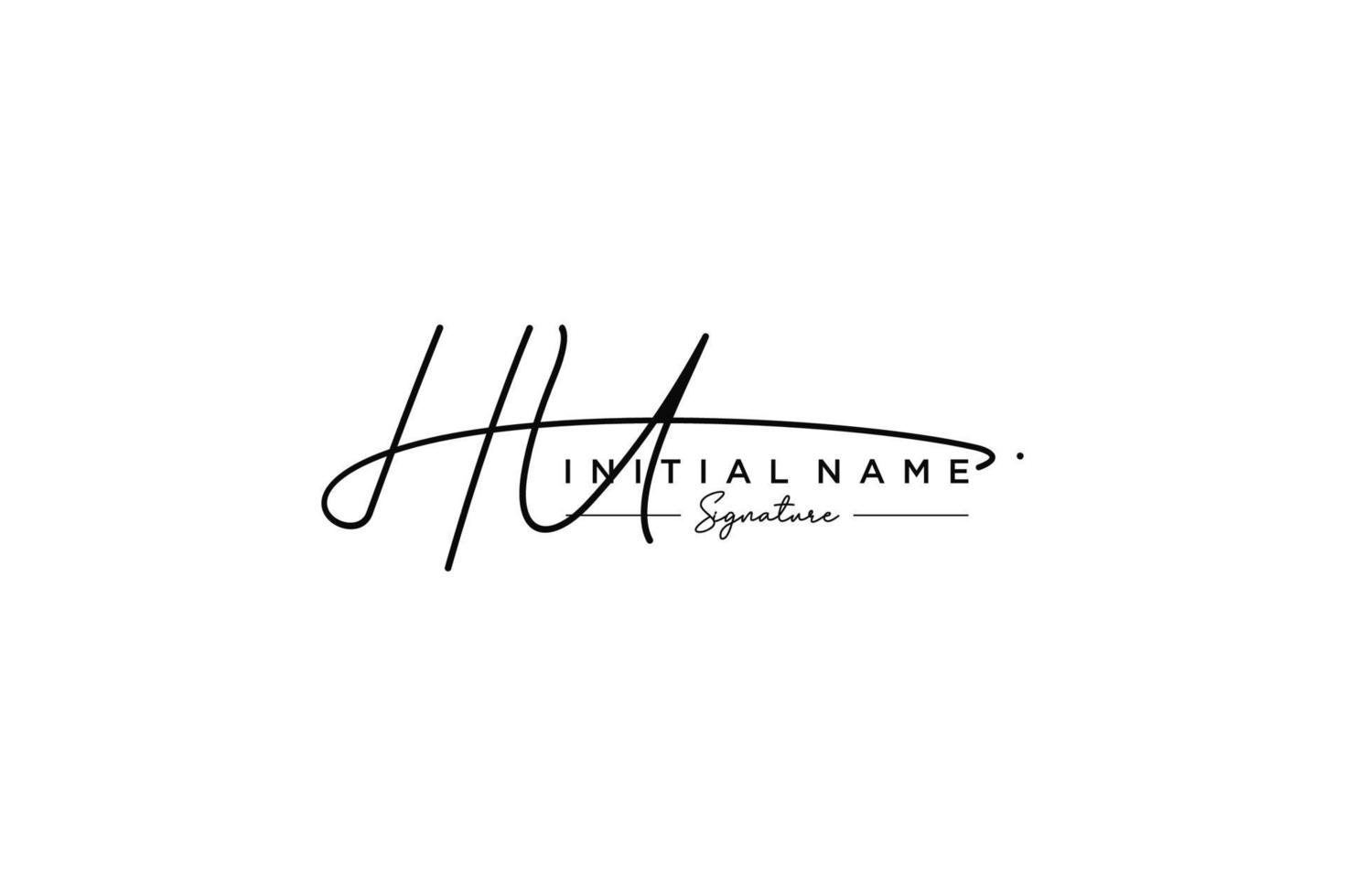 Initial HU signature logo template vector. Hand drawn Calligraphy lettering Vector illustration.