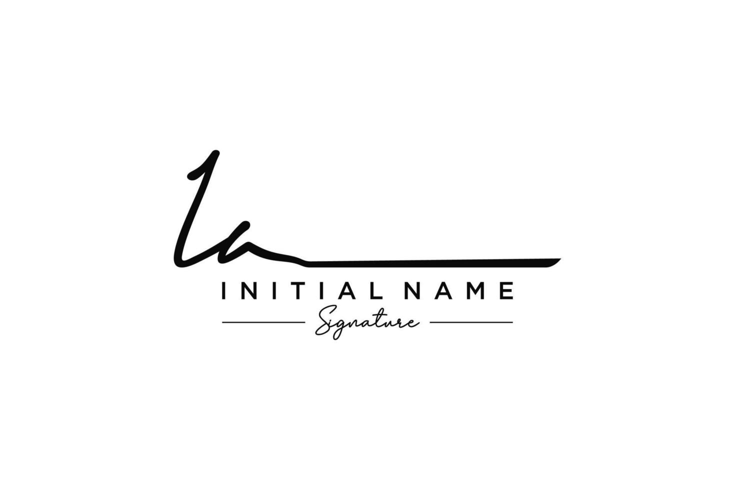 Initial IA signature logo template vector. Hand drawn Calligraphy lettering Vector illustration.