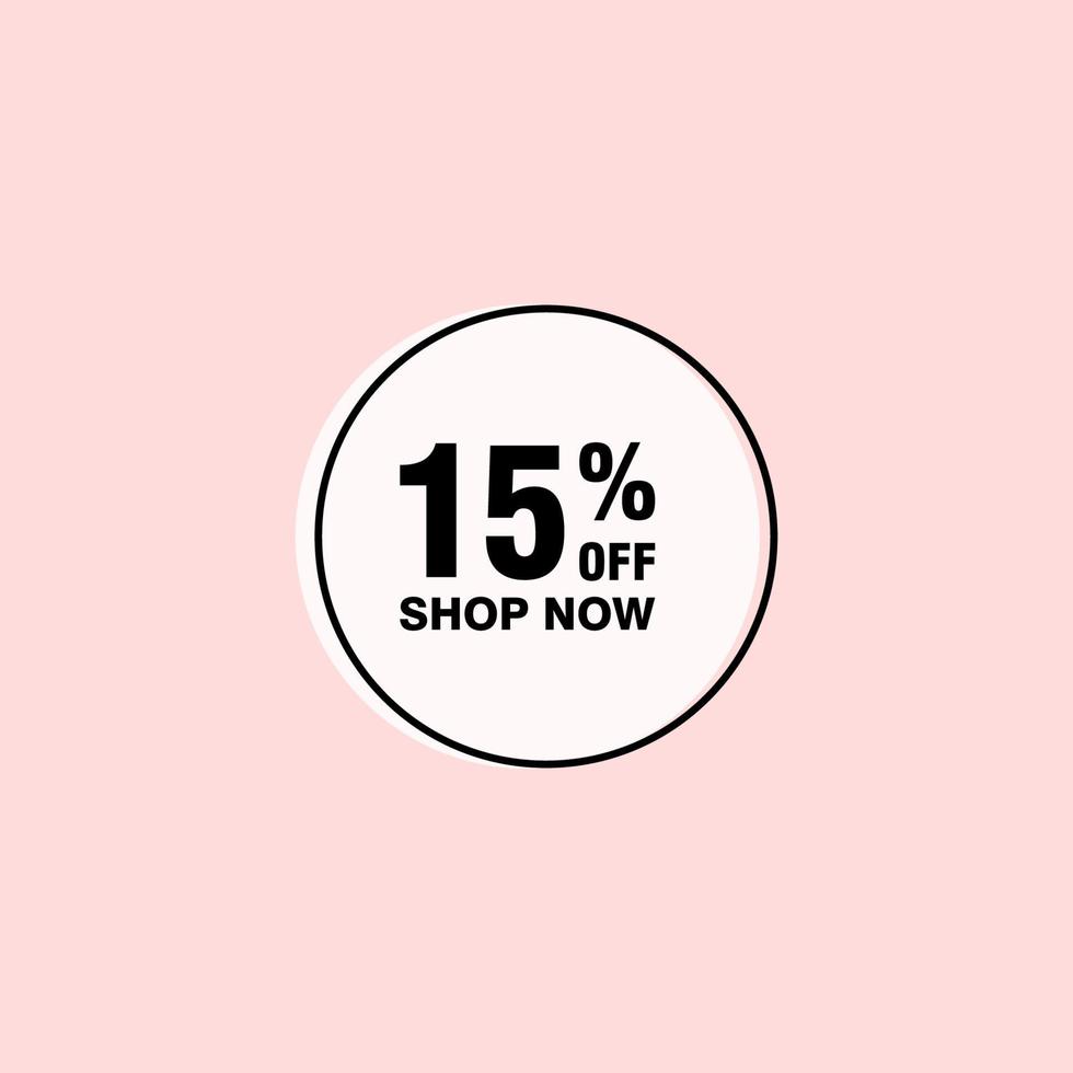 15 discount, Sales Vector badges for Labels, , Stickers, Banners, Tags, Web Stickers, New offer. Discount origami sign banner.