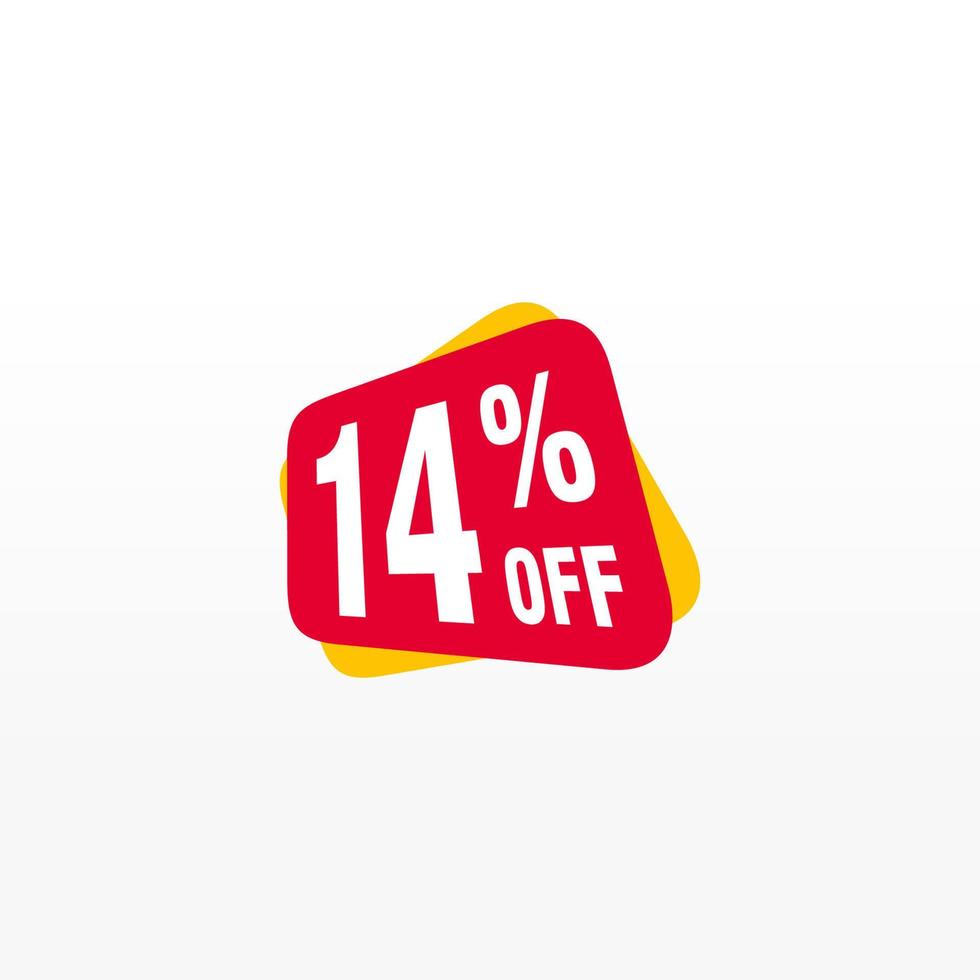 14 discount, Sales Vector badges for Labels, , Stickers, Banners, Tags, Web Stickers, New offer. Discount origami sign banner.