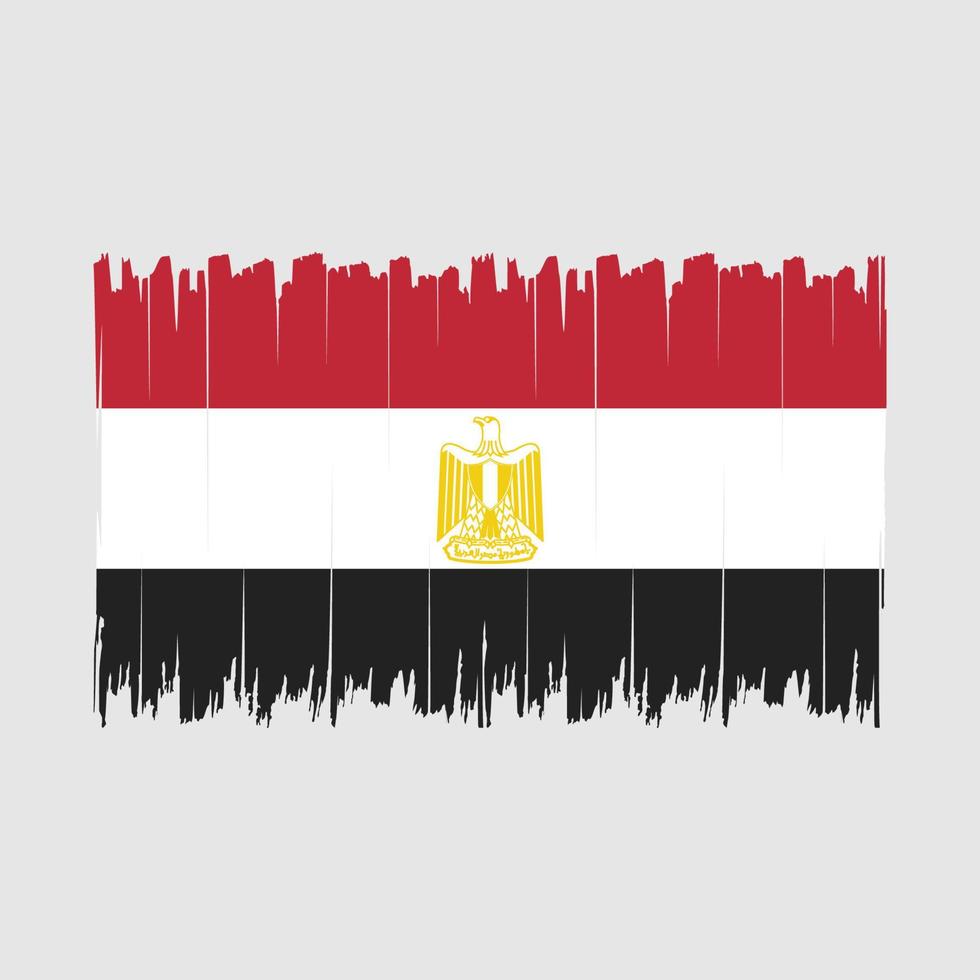 cepillo de bandera de egipto vector