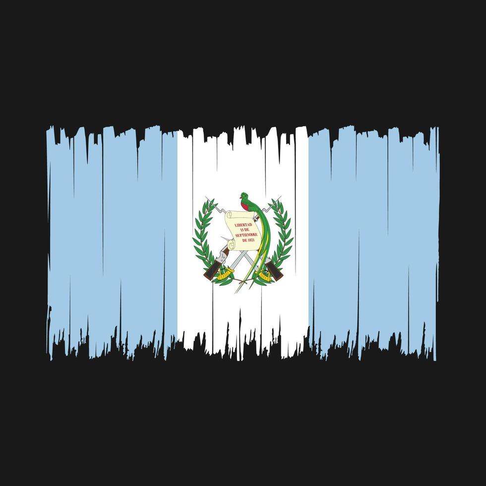 cepillo de bandera de guatemala vector