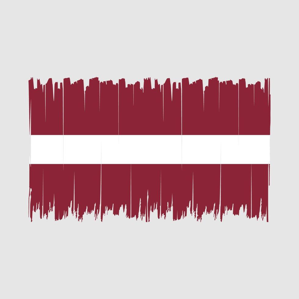 Latvia Flag Brush vector