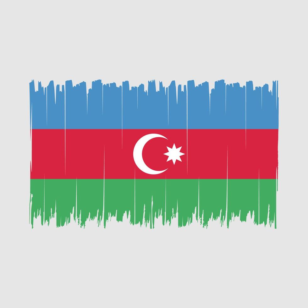 Azerbaijan Flag Brush vector