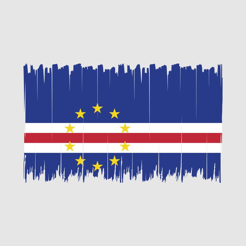 Cape Verde Flag Brush vector