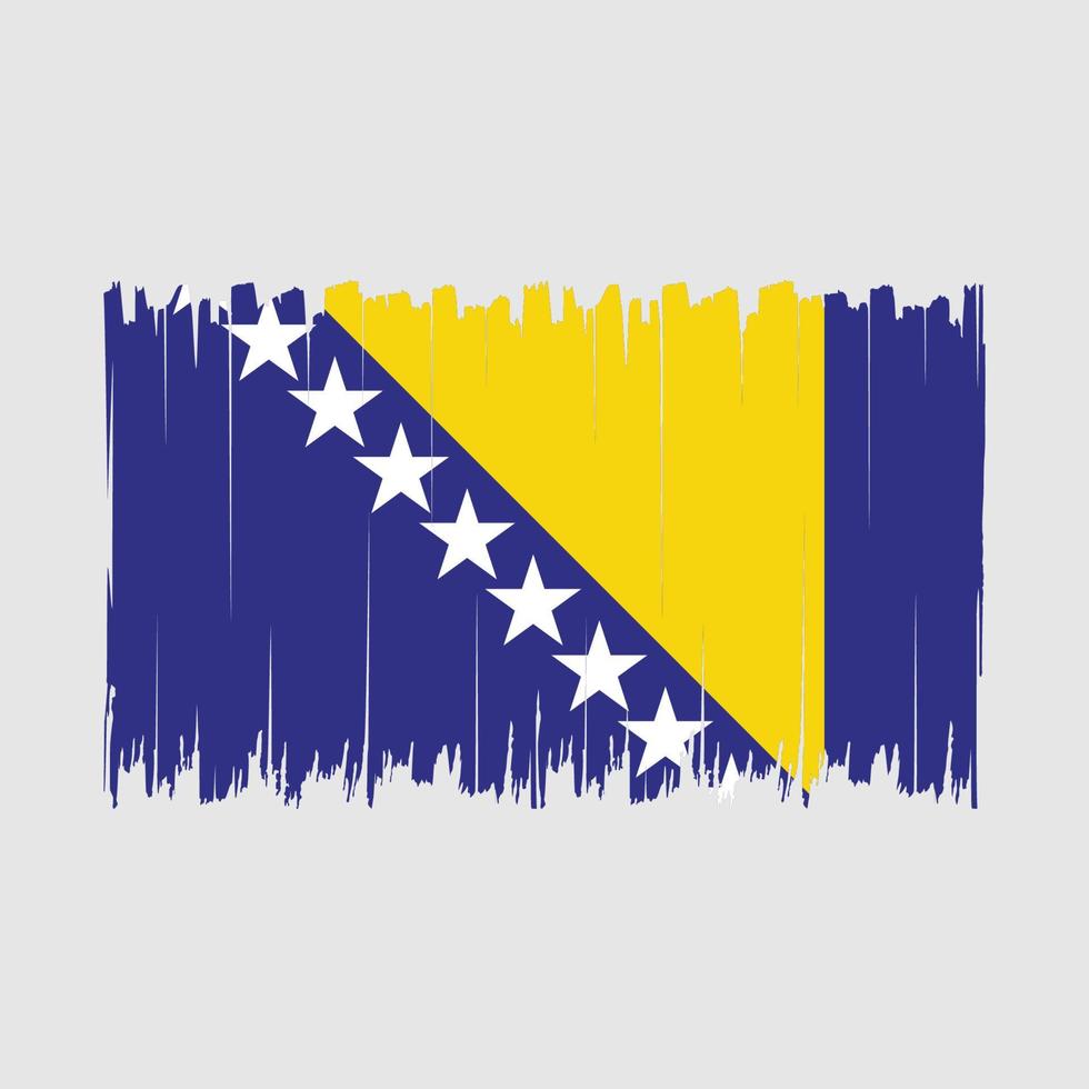 Bosnia Flag Brush vector