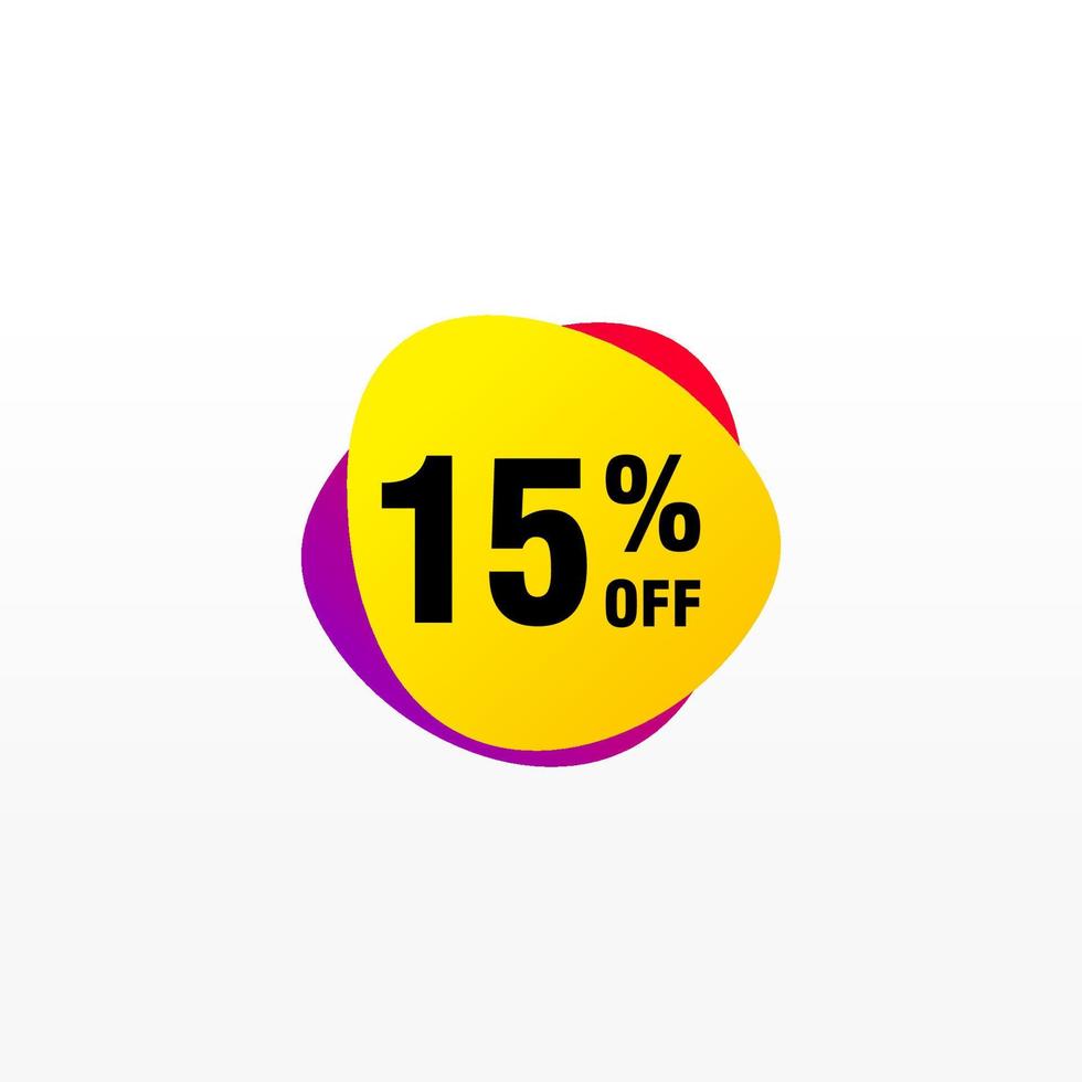 15 discount, Sales Vector badges for Labels, , Stickers, Banners, Tags, Web Stickers, New offer. Discount origami sign banner.