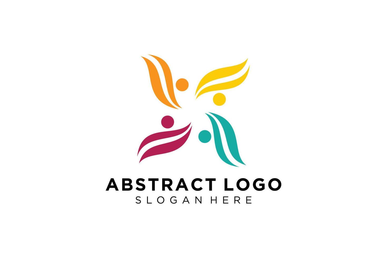 Vector abstract people and family logo collection,people icons, health logo template, care symbol.