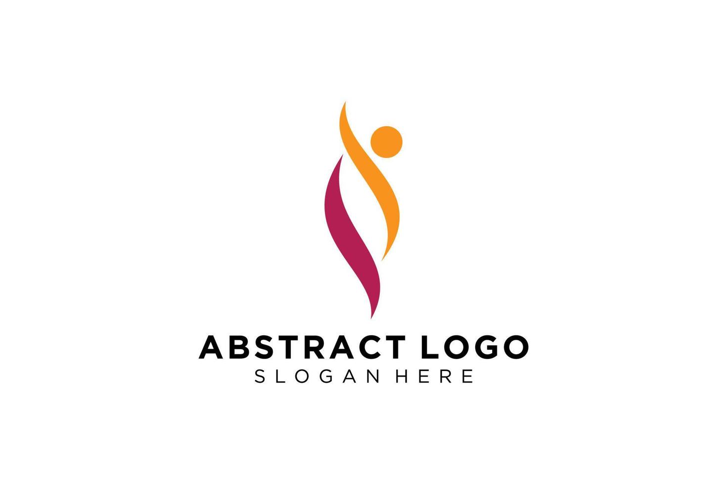 colección de logotipos de personas y familias abstractas vectoriales, iconos de personas, plantilla de logotipo de salud, símbolo de cuidado. vector