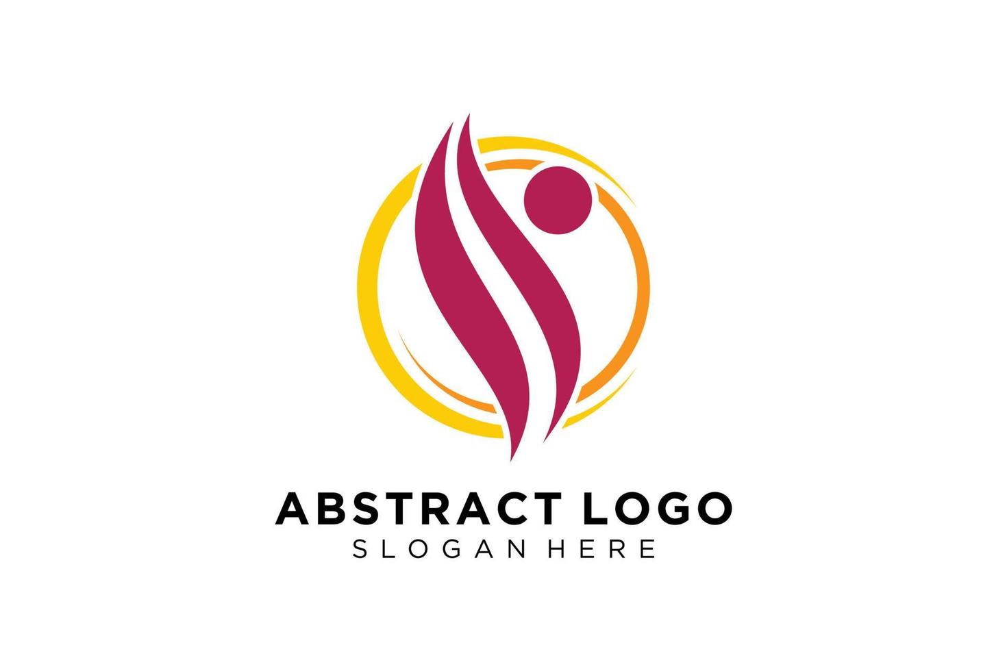 colección de logotipos de personas y familias abstractas vectoriales, iconos de personas, plantilla de logotipo de salud, símbolo de cuidado. vector