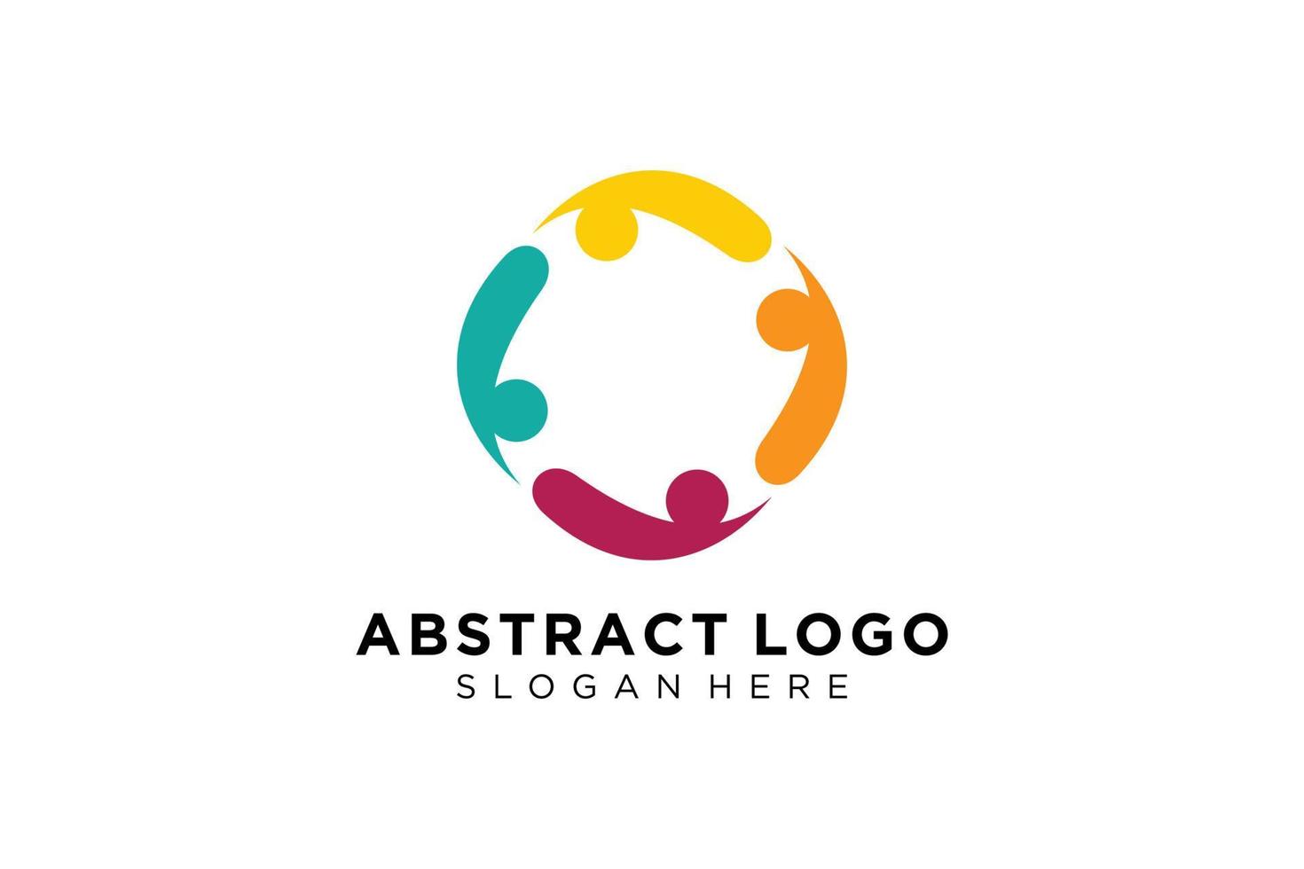 Vector abstract people and family logo collection,people icons, health logo template, care symbol.