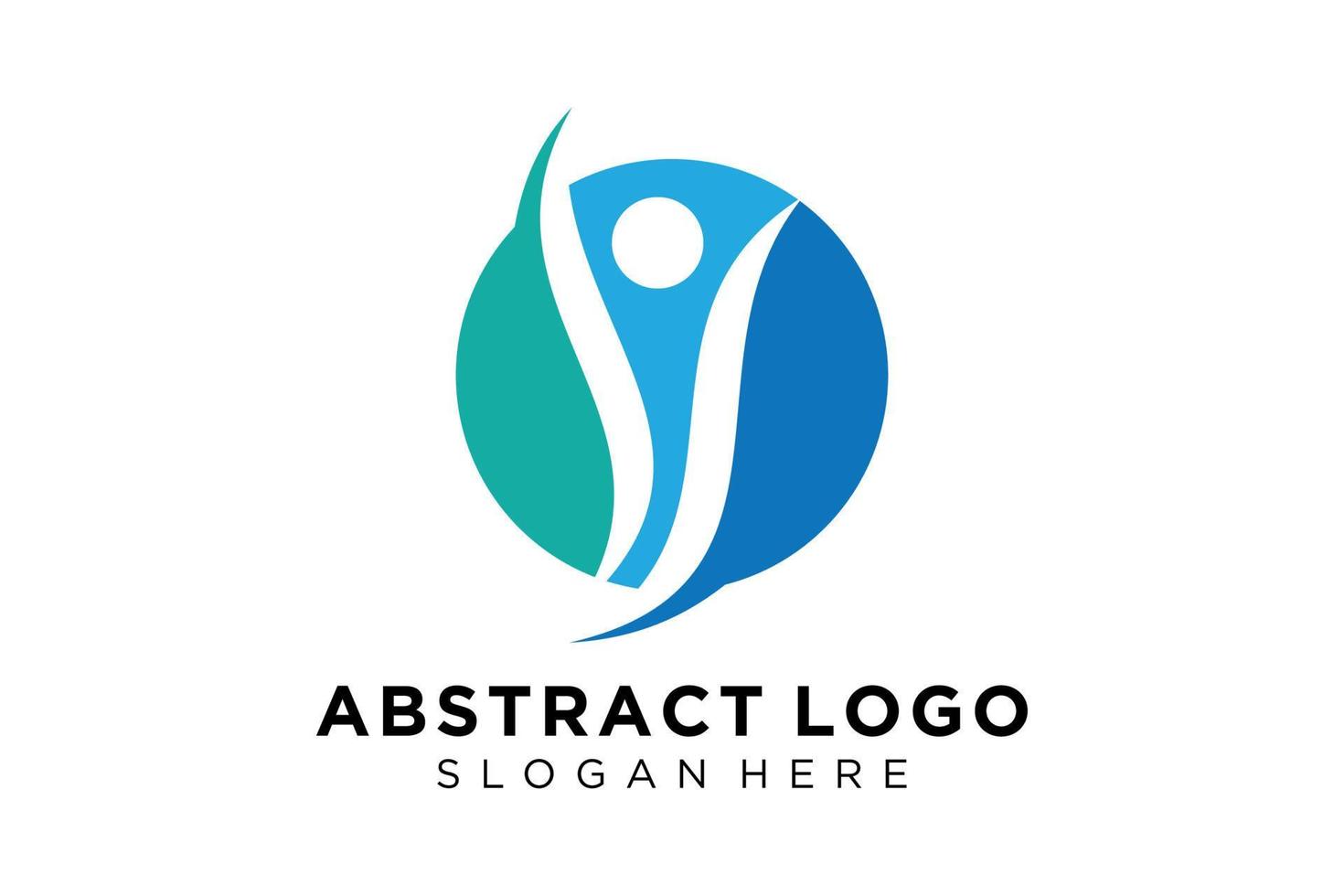 colección de logotipos de personas y familias abstractas vectoriales, iconos de personas, plantilla de logotipo de salud, símbolo de cuidado. vector